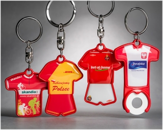 Keyrings in the shape of sportswear