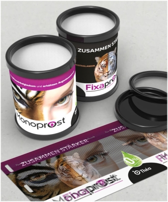 Folding cups - lenticular printing
MONOPROST